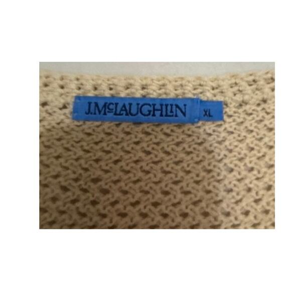 J. McLaughlin Donna Sweater XL Linen Cotton Lightweight Coastal Minimalist New - Picture 7 of 9